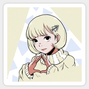 Triangle girl Sticker